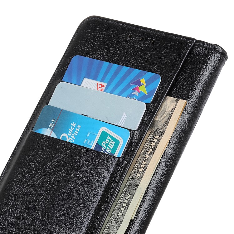 Nappa Texture Wallet Stand Leather Phone Cover for Asus Zenfone 6 ZS630KL - Black-9