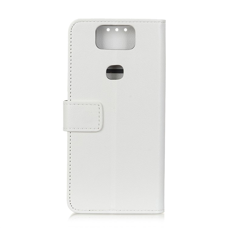 Magnetic Stand PU Leather Wallet Phone Cover for Asus Zenfone 6 ZS630KL - White-2