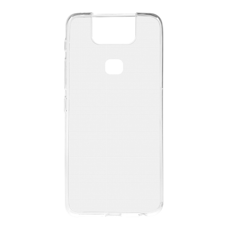 Clear 1.0mm Thickness Soft TPU Protective Back Case for Asus Zenfone 6 ZS630KL - Transparent-1