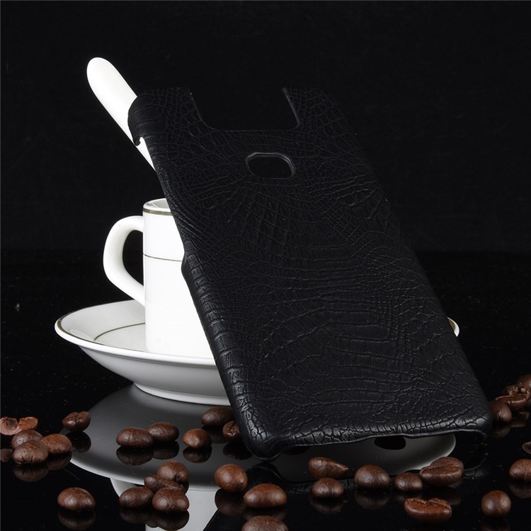 Crocodile Texture PU Leather+Coated PC Hard Phone Case for Asus Zenfone 6 ZS630KL - Black-4