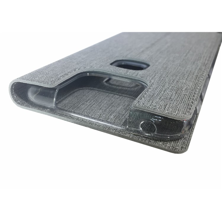 VILI DMX Cross Texture Stand Leather Card Holder Case for Asus Zenfone 6 ZS630KL - Grey-13