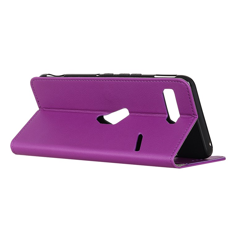 Wallet Stand Leather Flip Cell Phone Cover for Asus Zenfone 2 Laser ZE600KL ZK601KL 6.0-inch - Purple-5