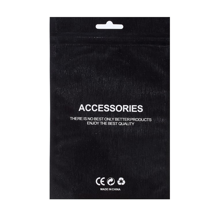 100Pcs/Lot Zip Lock Packing Bag for USB Data Cable, Size: 13.5x9.5cm - Black-2