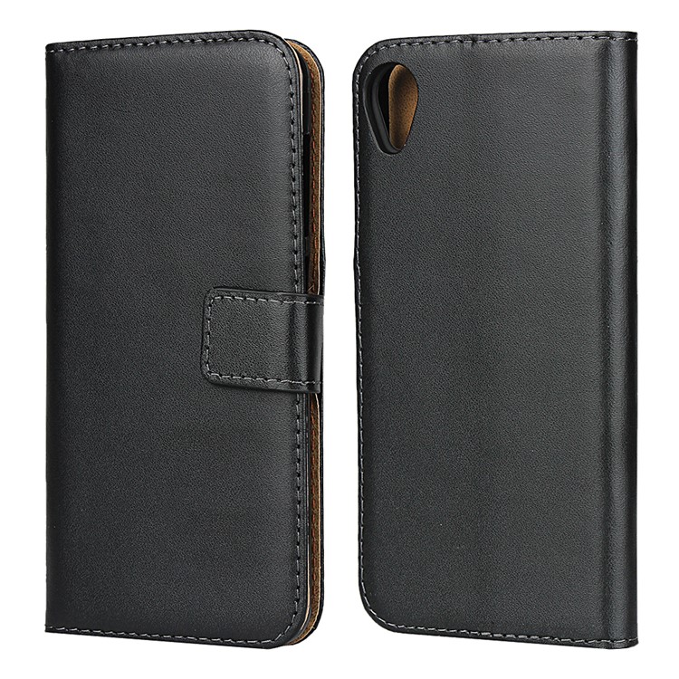 Genuine Leather with Wallet Case for Asus ZenFone Live (L1) ZA550KL - Black-1