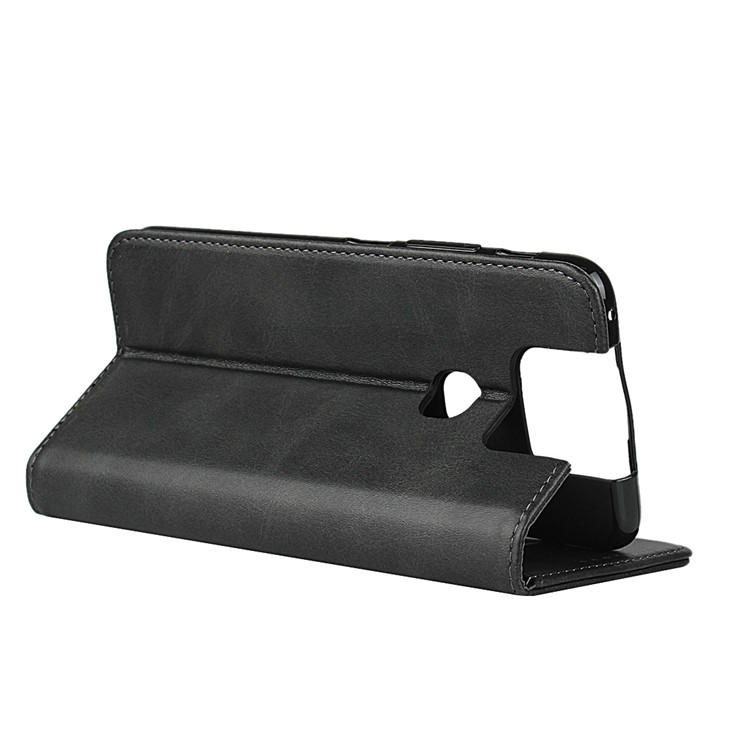 Auto-absorbed Leather Wallet Case with Stand Phone Shell for Asus Zenfone 6 ZS630KL - Black-5