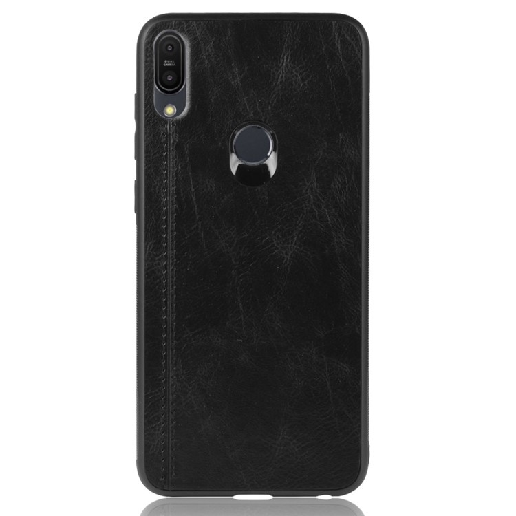 PU Leather Skin PC + TPU Hybrid Shell Case for Asus Zenfone Max Pro (M1) ZB601KL/ZB602KL - Black-3