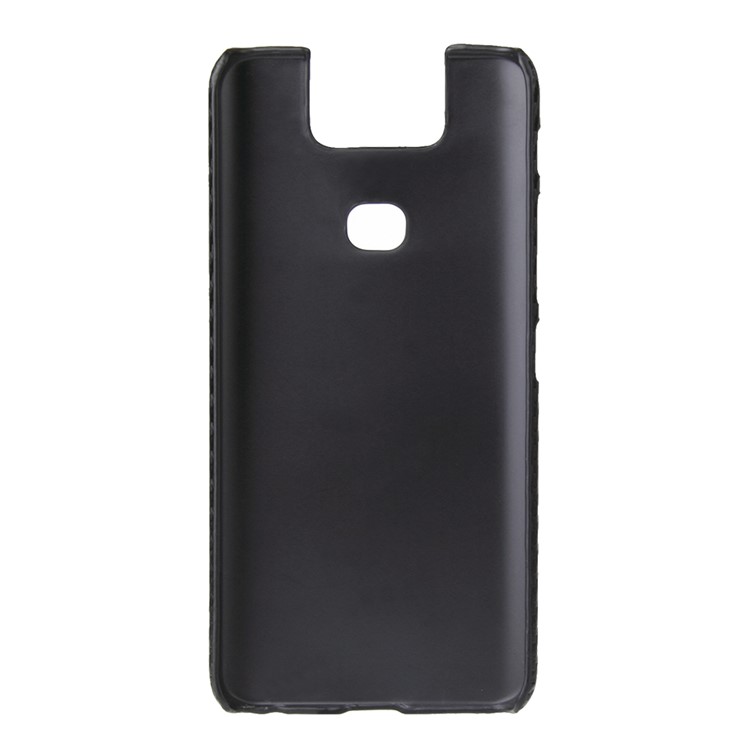 PU Leather Coated PC Back Shell for Asus Zenfone 6 ZS630KL - Carbon Fiber Texture-5