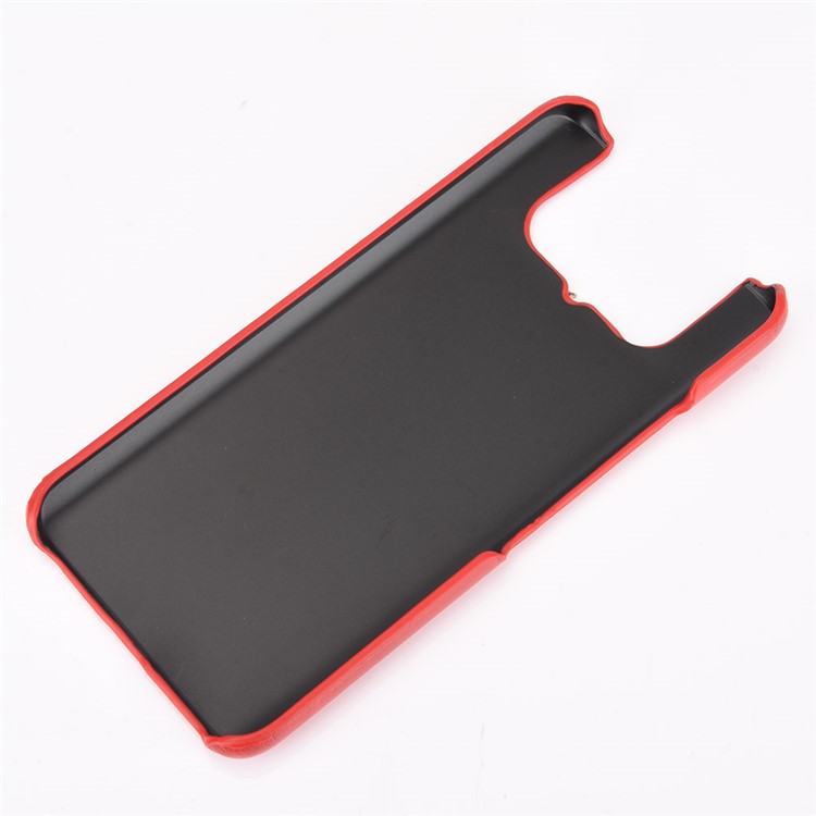 Couverture de Téléphone Litchi Skin en Cuir en Cuir Revêtu de PC Pour Asus Zenfone 7 Zs670ks / 7 Pro Zs671k - Rouge