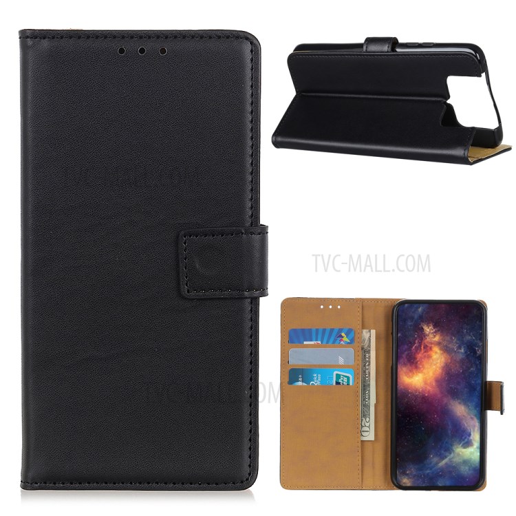 Wallet Leather Protective Phone Shell for Asus Zenfone 7 ZS670KS/Zenfone 7 Pro ZS671KS - Black-1