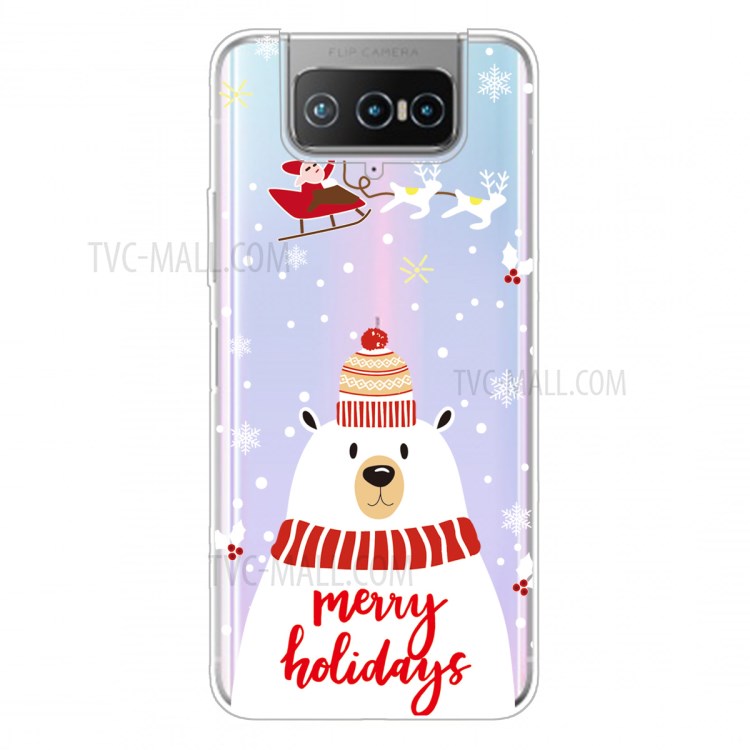 Christmas Pattern Printing IMD TPU Shell Case for Asus Zenfone 7 Pro ZS671KS - Style A-1