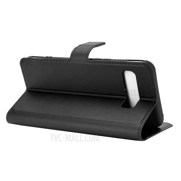Square-Buckle Leather Phone Protective Shell with Wallet for Asus ROG Phone 3 ZS661KS - Black-10