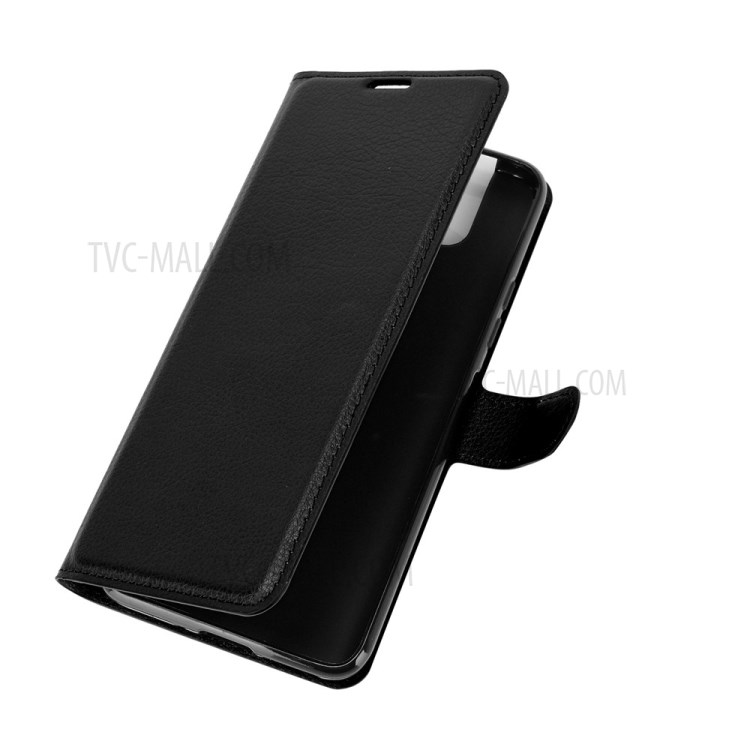 Litchi Texture Wallet Stand Leather Protector Cover for Asus Zenfone 7 ZS670KS - Black-7