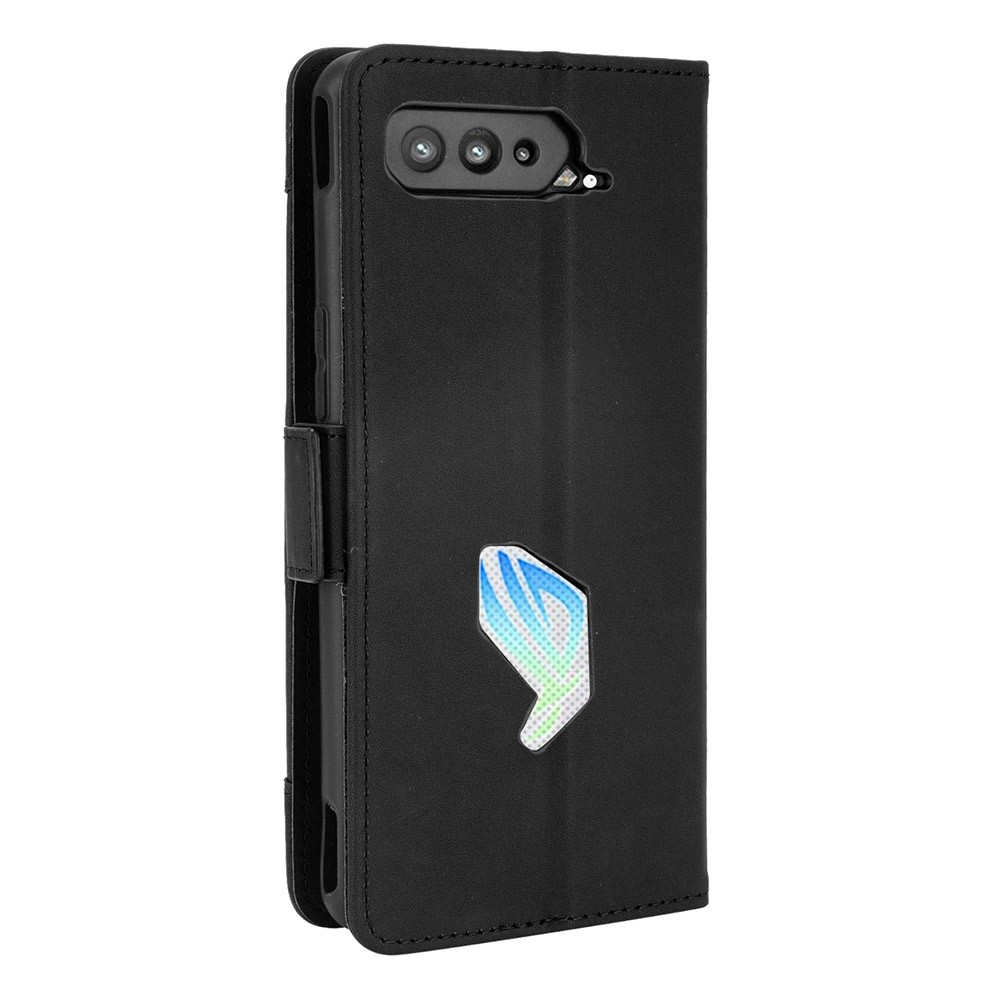 Boîtier De Protection Du Portefeuille En Cuir Avec Plusieurs Emplacements De Cartes Pour Asus Rog Téléphone 5 - Noir-3