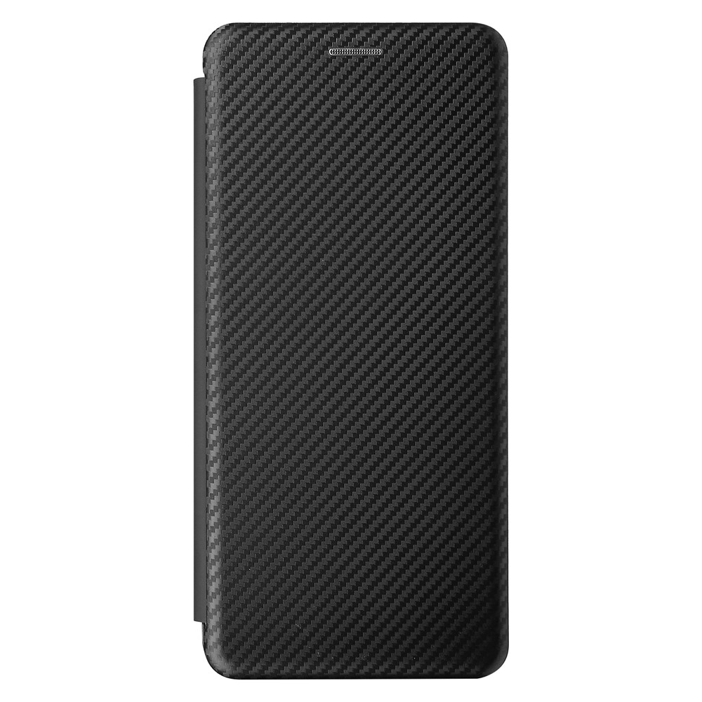 Carbon Fiber Texture Cell Phone Stand Cover for Asus ROG Phone 5 Auto-absorbed Leather Case - Black-8