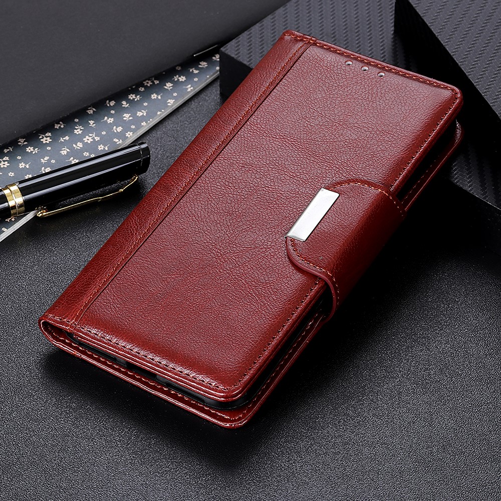 Wallet Design Full Protection PU Leather Phone Case with Stand for Asus ROG Phone 5 - Brown-6