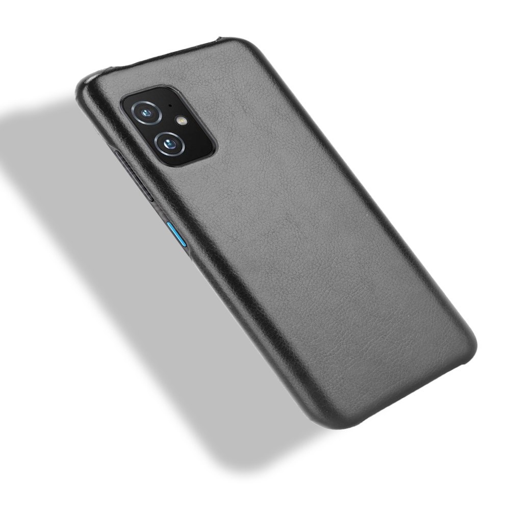 Hard PC Coated with Litchi Texture Leather Phone Shell for Asus Zenfone 8 ZS590KS - Black-4