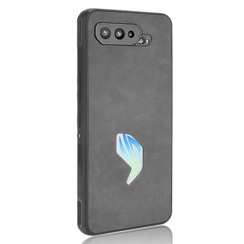 PU Leather Coated TPU + PC Combo Case for Asus ROG Phone 5 - Black-3