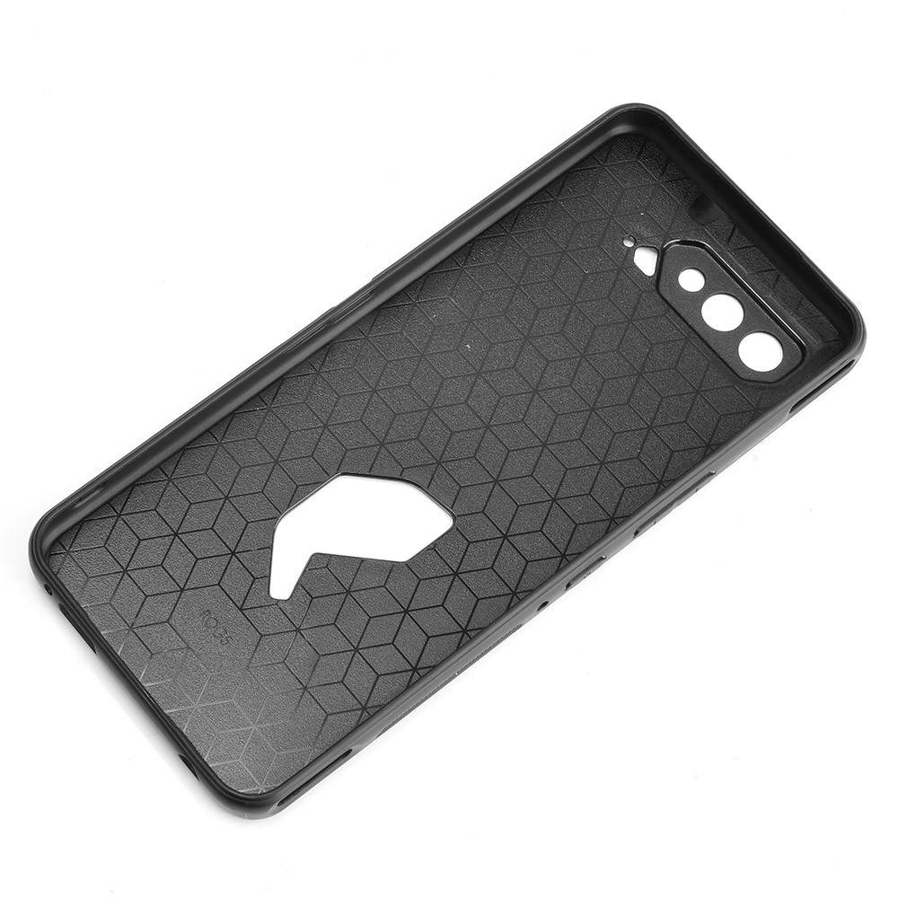 PU Leather Coated TPU + PC Combo Case for Asus ROG Phone 5 - Black-4