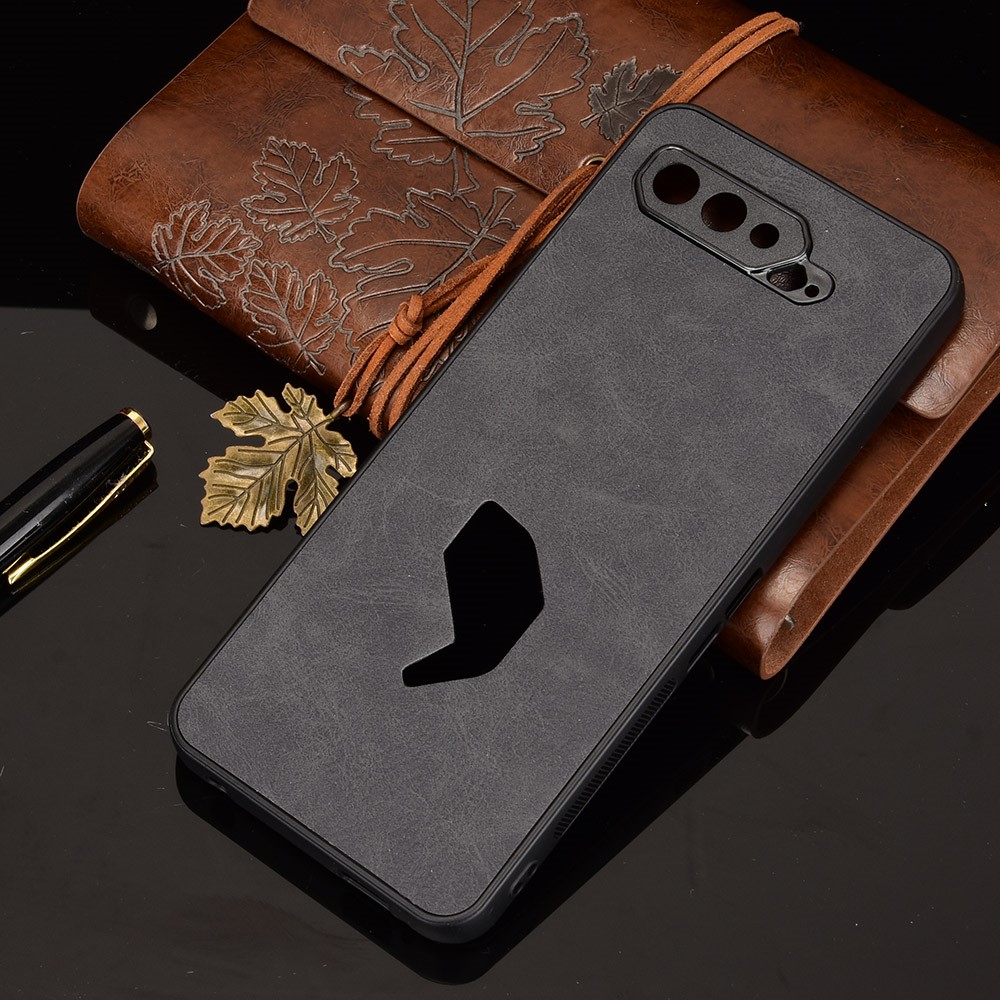 PU Leather Coated TPU + PC Combo Case for Asus ROG Phone 5 - Black-6
