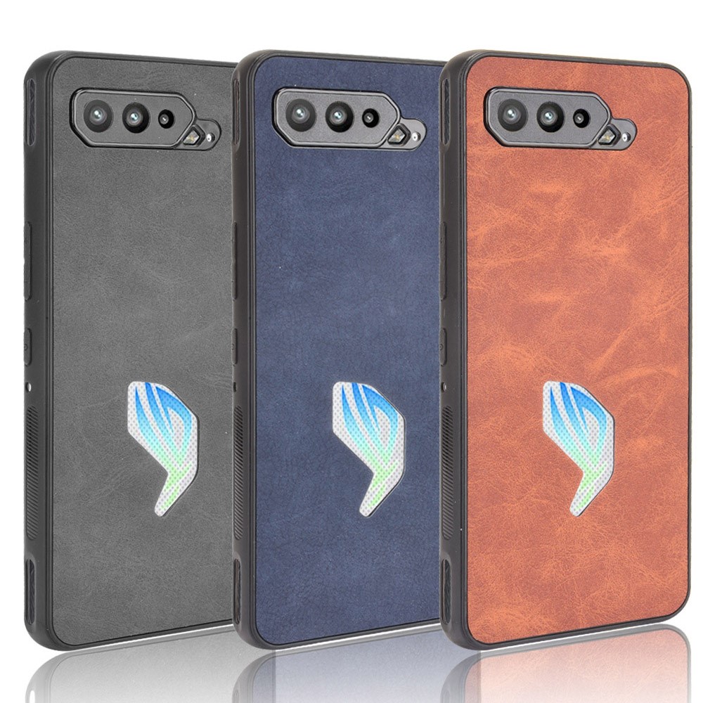 PU Leather Coated TPU + PC Combo Case for Asus ROG Phone 5 - Black-7