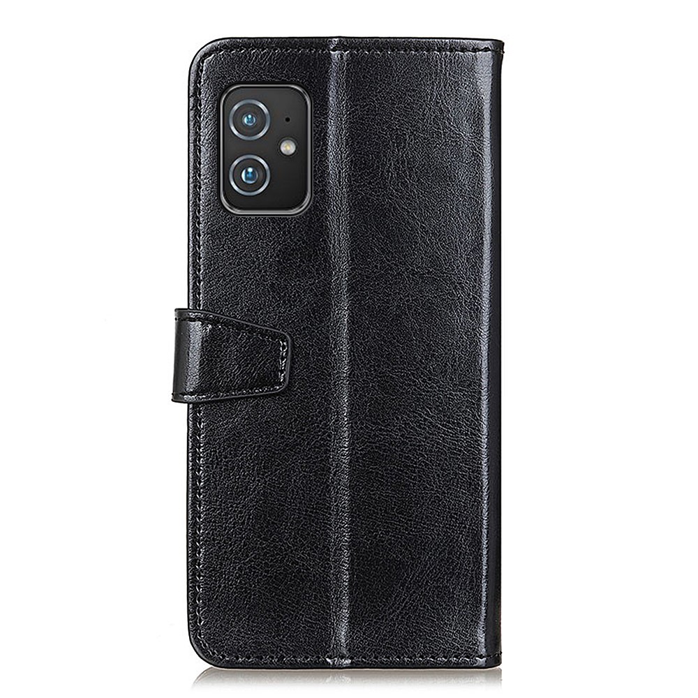 Wallet Design Full Protection Leather Protective Stand Case for Asus Zenfone 8 - Black-3