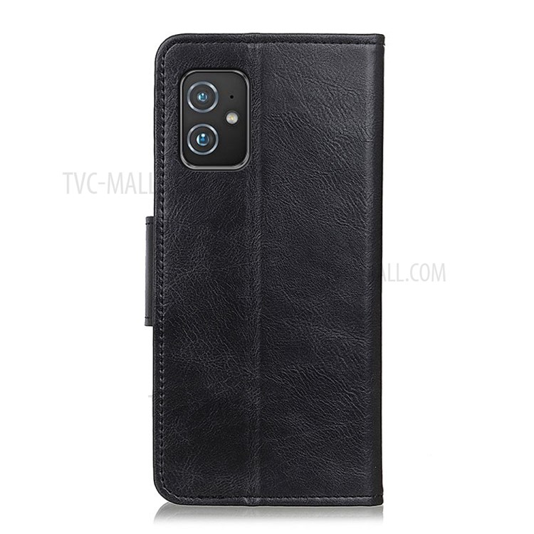 Crazy Horse Texture Wallet Design Folio Flip PU Leather Stand Cover for Asus Zenfone 8 - Black-3