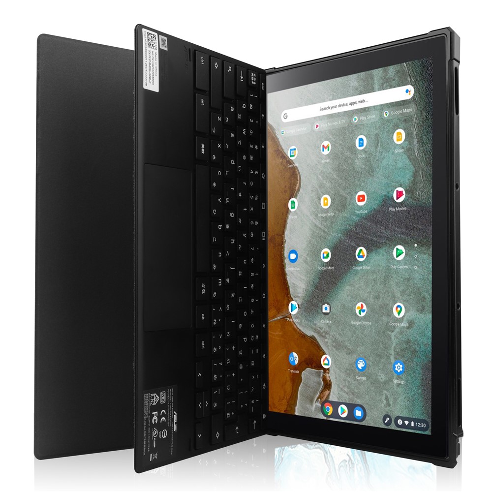 TPU + PU Leather Stand Case Tablet Cover for ASUS Chromebook Detachable CM3 (CM3000DVA-HT0019) - Black-6