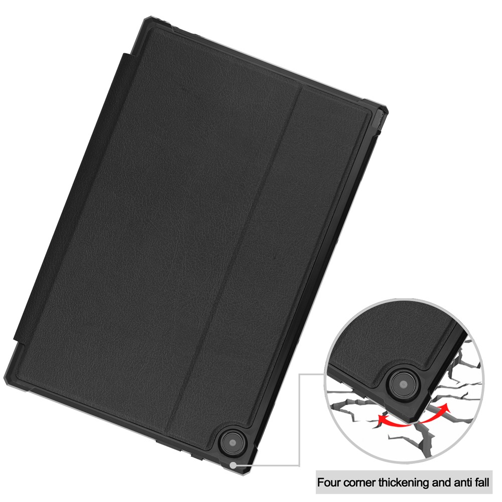 TPU + PU Leather Stand Case Tablet Cover for ASUS Chromebook Detachable CM3 (CM3000DVA-HT0019) - Black-9