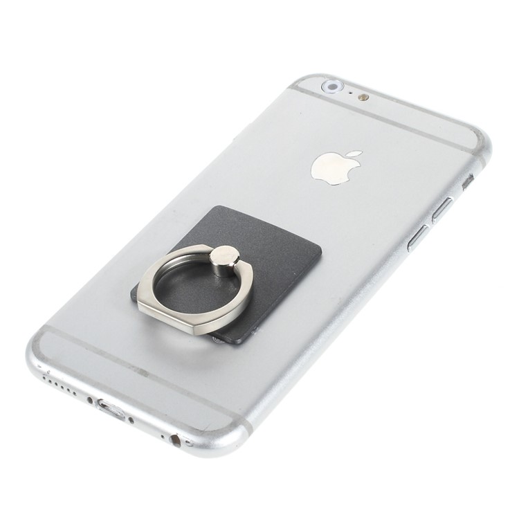 Ring Style Rotary Metal Kickstand Mount for iPhone Samsung Sony etc - Grey-2