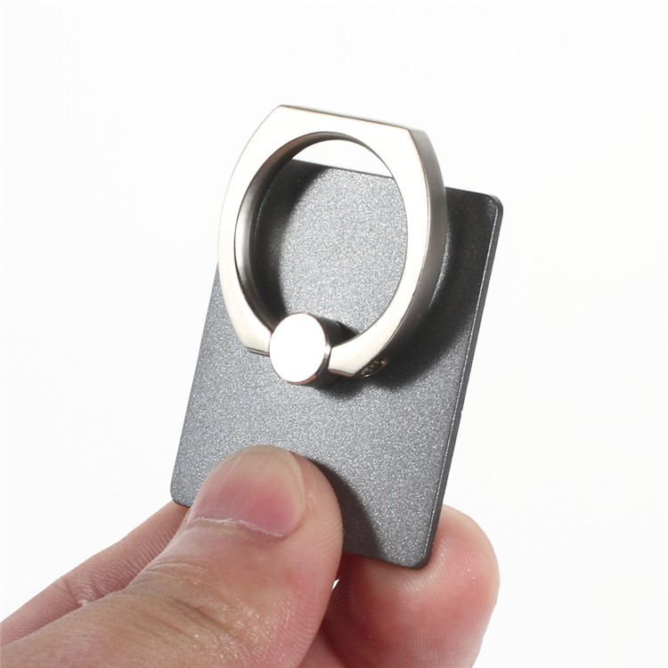 Ring Style Rotary Metal Kickstand Mount for iPhone Samsung Sony etc - Grey-5