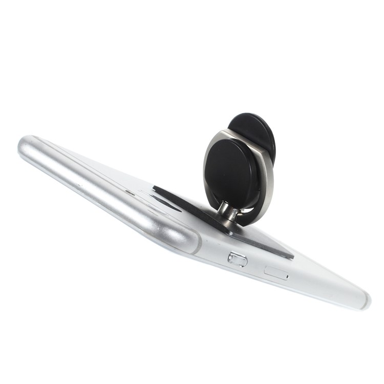 Ring Style Rotary Metal Kickstand Mount for iPhone Samsung Sony etc - Grey-6