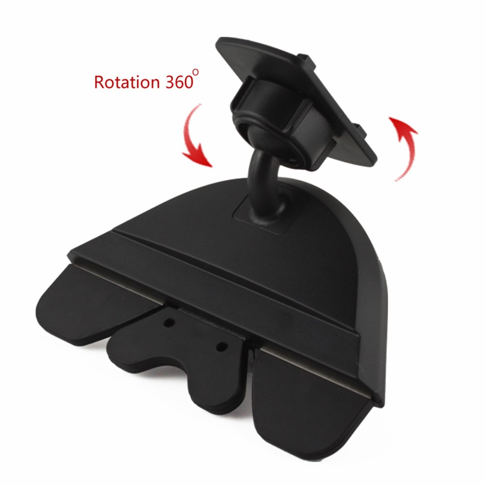 360 Rotary CD Slot Car Mount Holder for iPhone Samsung Sony etc Width: 70-92mm-4
