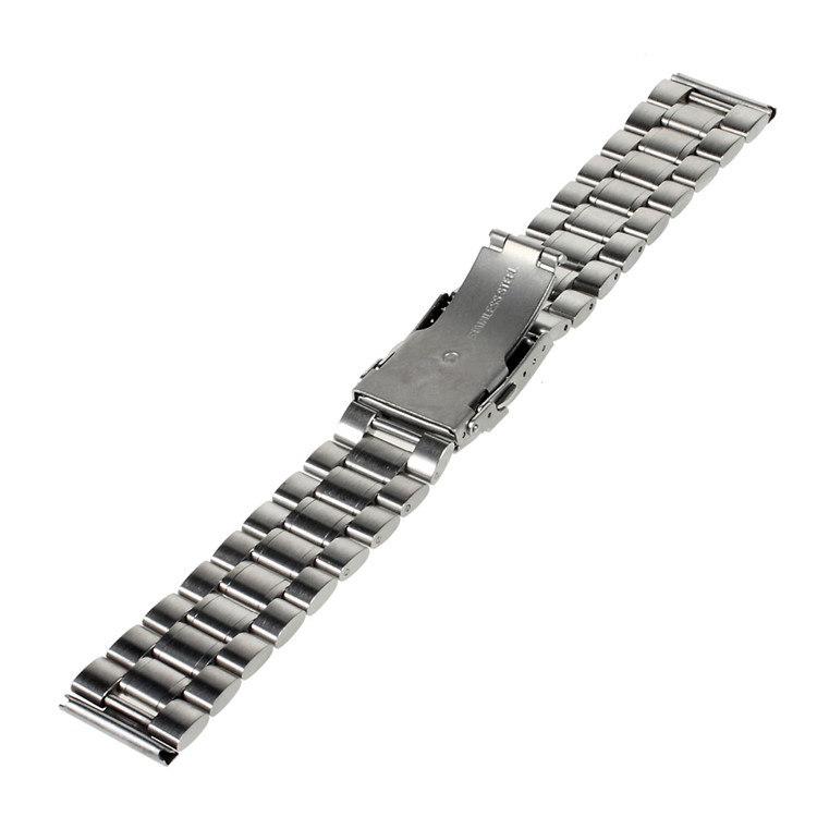 17.5cm Stainless Steel Watch Band Bracelet for Samsung Gear 2 R380 / Neo R381 / Live R382, LG G Watch W100 / R W110 Asus Zenwatch - Silver Color-2