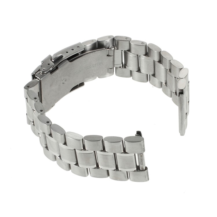 17.5cm Stainless Steel Watch Band Bracelet for Samsung Gear 2 R380 / Neo R381 / Live R382, LG G Watch W100 / R W110 Asus Zenwatch - Silver Color-4