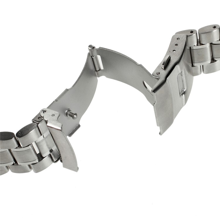 17.5cm Stainless Steel Watch Band Bracelet for Samsung Gear 2 R380 / Neo R381 / Live R382, LG G Watch W100 / R W110 Asus Zenwatch - Silver Color-5