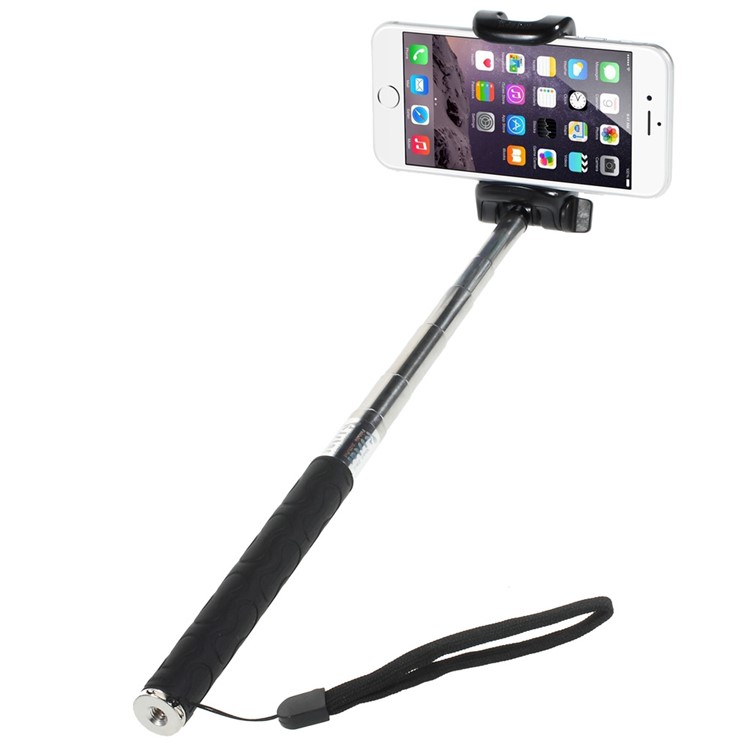 KJSTAR Z06-1 Extendable Handheld Selfie Monopod for iPhone 6 Plus Samsung Galaxy S6 Etc - Black-1