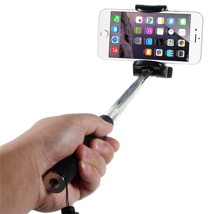 KJSTAR Z06-1 Extendable Handheld Selfie Monopod for iPhone 6 Plus Samsung Galaxy S6 Etc - Black-3