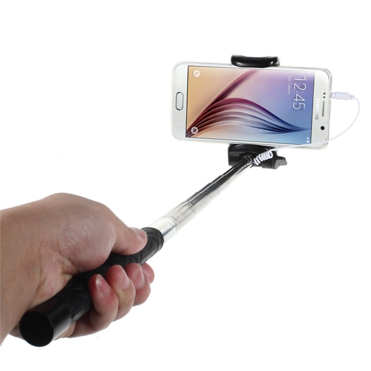 KJSTAR Z06-4 Handheld Selfie Monopod for iOS 5.0 / Android 4.2.2 above Smartphone - Black-3