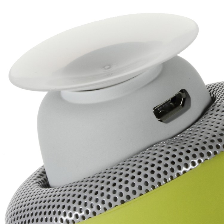 Mushroom Shape Bluetooth Speaker with Suction Holder Support Mic - Green-5
