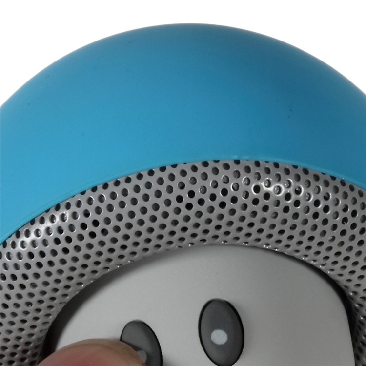 Mushroom Shape Bluetooth Speaker with Suction Holder Support Mic - Blue-4
