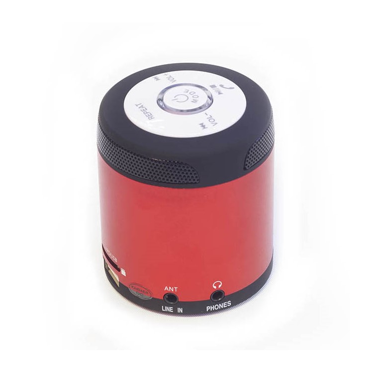 KAIDAER KD-06BT Portable Wireless Bluetooth Stereo Speaker Support FM - Red-2