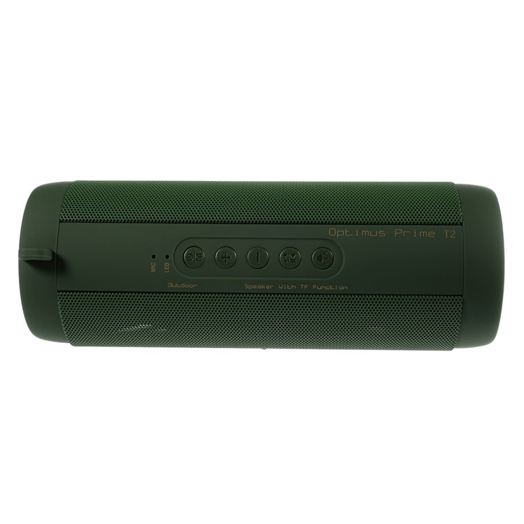 T2 Outdoor Hands-free Bluetooth Speaker with Flashlight Support TF Card FM Radio - Army Green-2