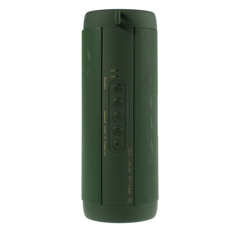 T2 Outdoor Hands-free Bluetooth Speaker with Flashlight Support TF Card FM Radio - Army Green-3