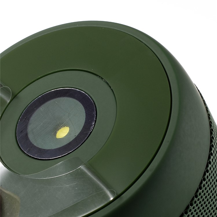 T2 Outdoor Hands-free Bluetooth Speaker with Flashlight Support TF Card FM Radio - Army Green-7