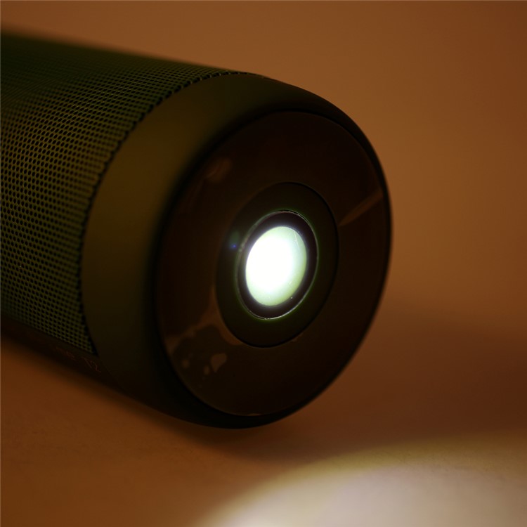 T2 Outdoor Hands-free Bluetooth Speaker with Flashlight Support TF Card FM Radio - Army Green-8