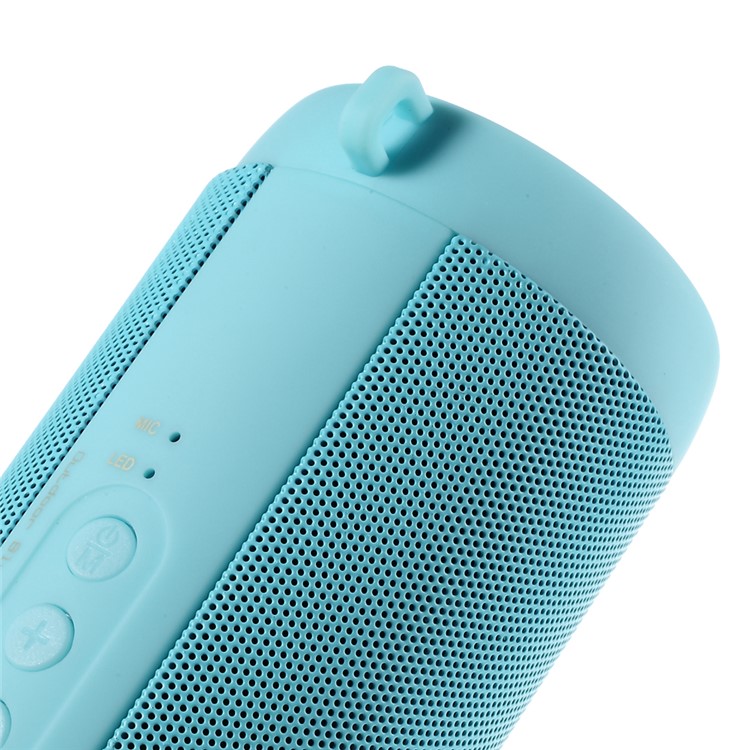 T2 Outdoor Hands-free Bluetooth Speaker with Flashlight Support TF Card FM Radio - Blue-5