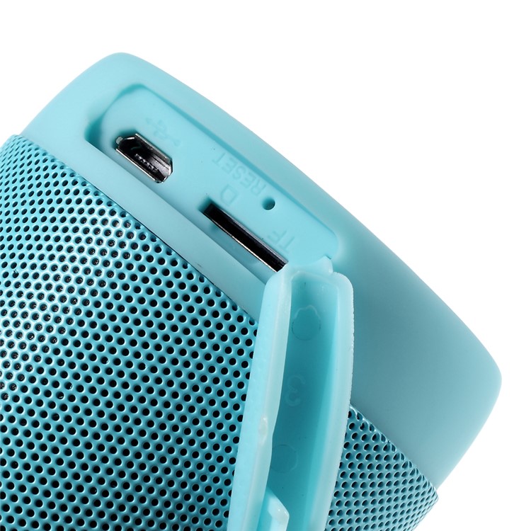 T2 Outdoor Hands-free Bluetooth Speaker with Flashlight Support TF Card FM Radio - Blue-6