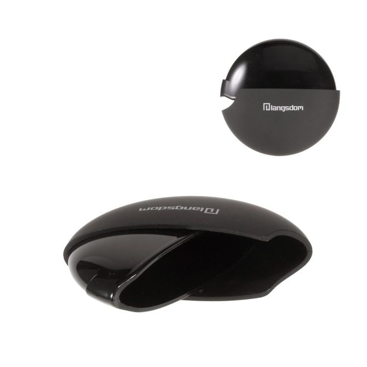 LANGSTON UFO Shape In-ear Earphone Container Box - Black-1