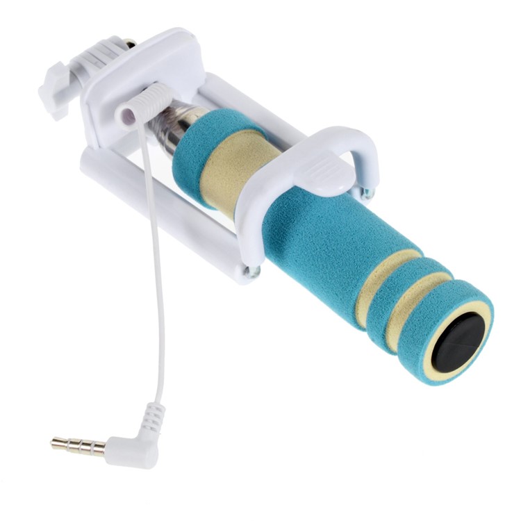 ZX-3S Mini Selfie Stick Monopod for iPhone Samsung Sony etc - Blue-5