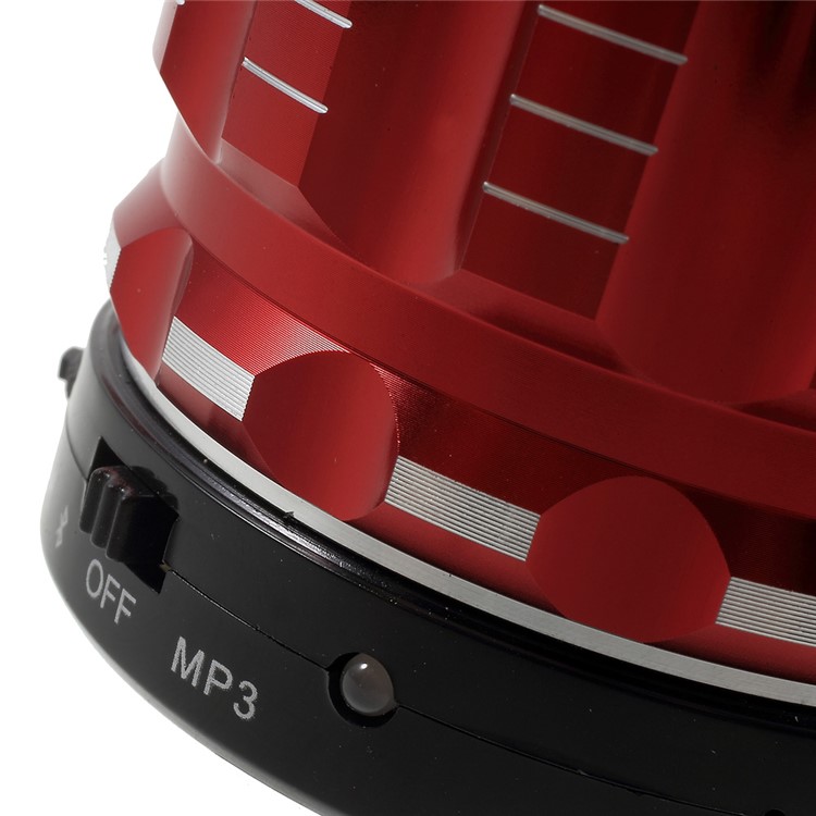 S28 Metal Shell Mini Stereo Bluetooth Speaker with Microphone for iPhone Samsung Sony - Red-8